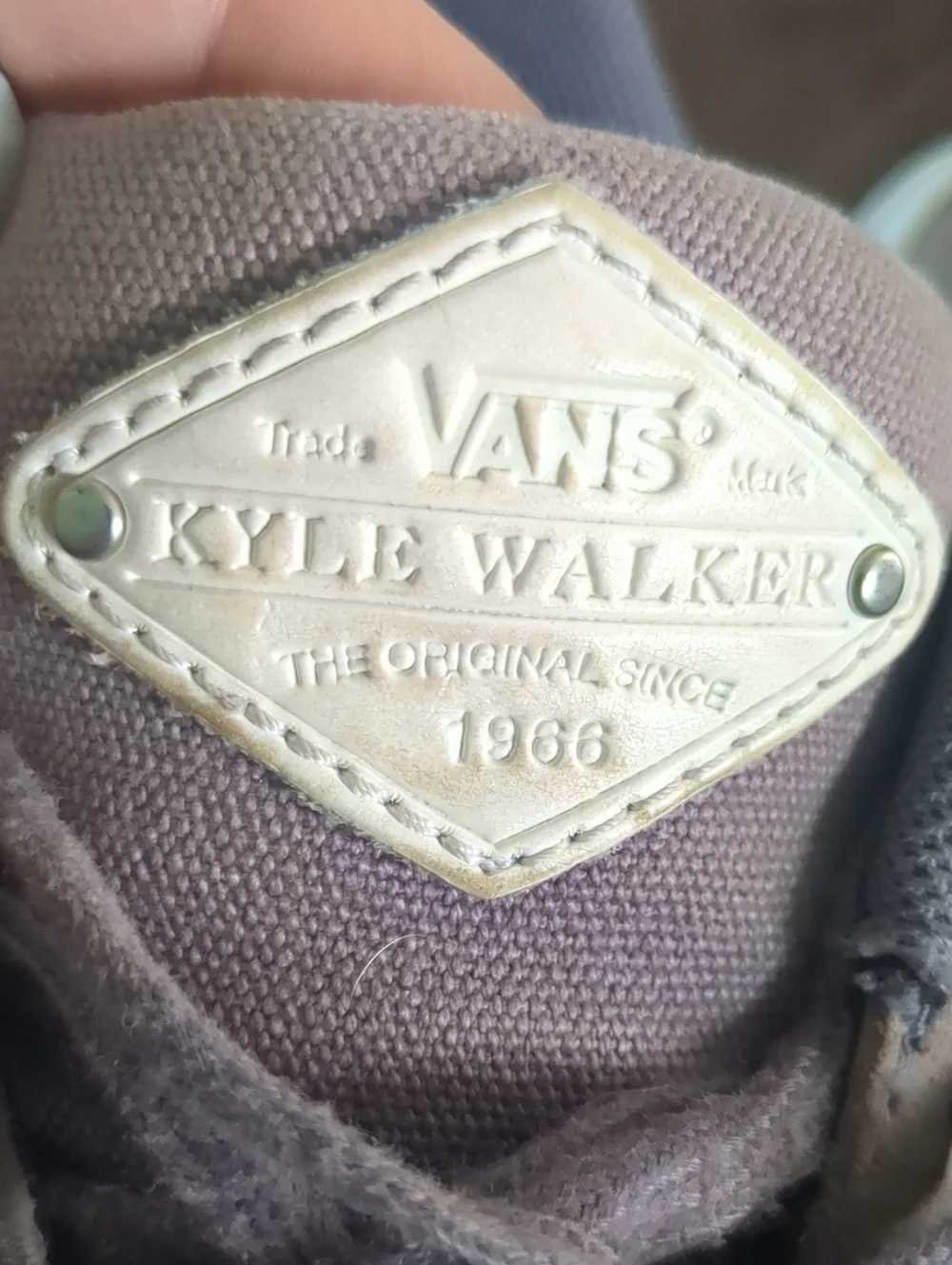 Vans Kyle Walker Pro Old Skool Sneakers in Dusty Lavender and White Men's 6.5